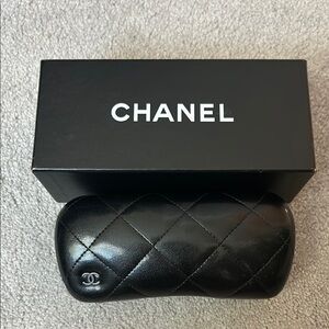 Chanel Black Quilted Eyewear Case